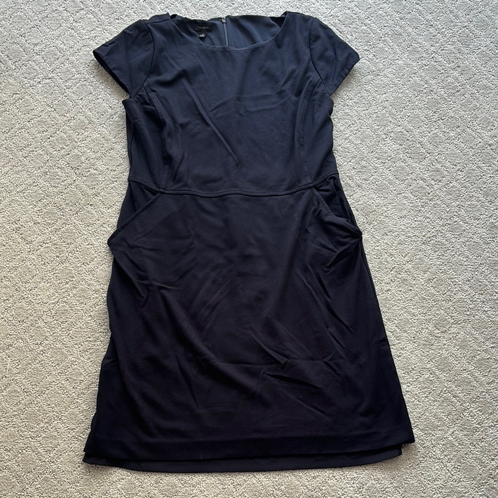 Talbots navy sheath dress